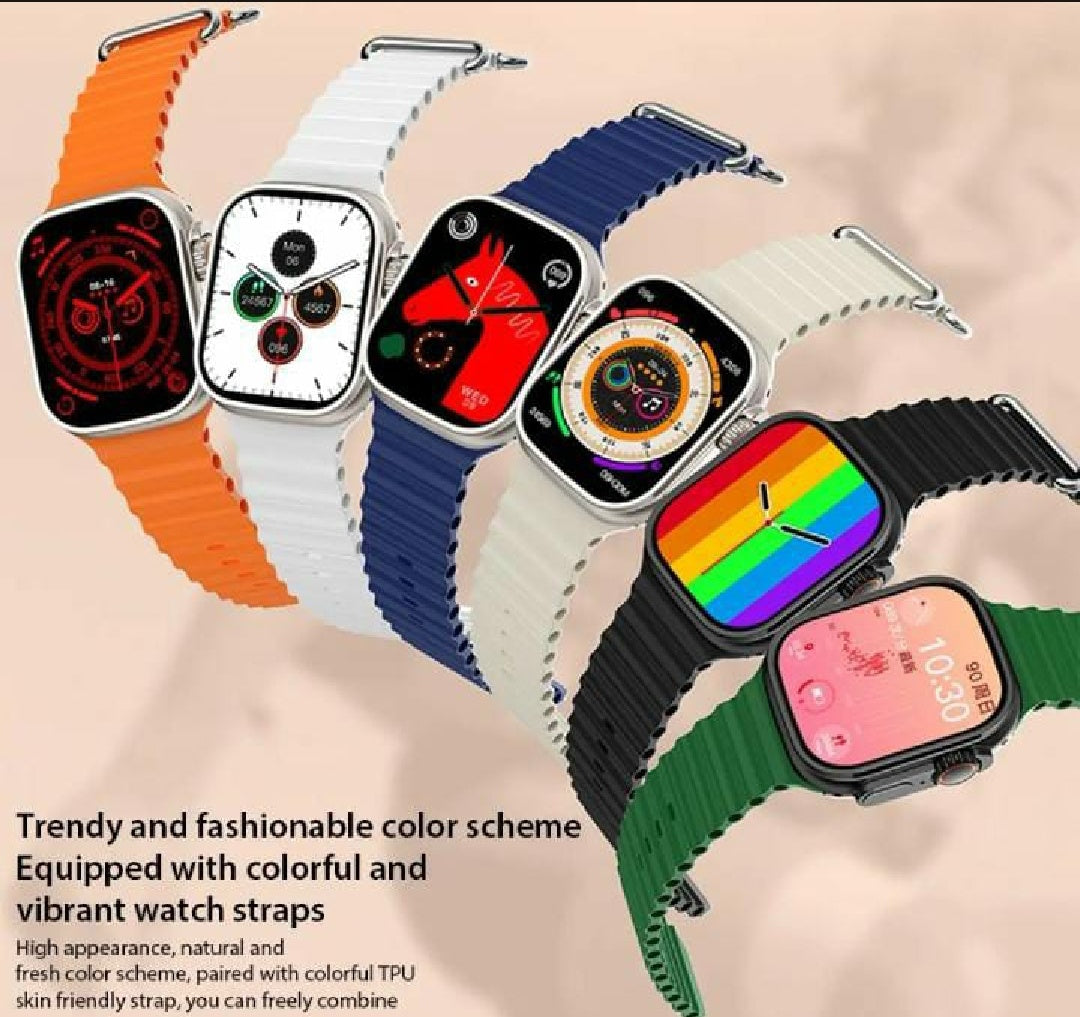 The i20 Ultra Max Smart Watch is the best smartwatch for men and women in Pakistan, featuring health tracking, Bluetooth calling, fitness tracking, and AirPods
