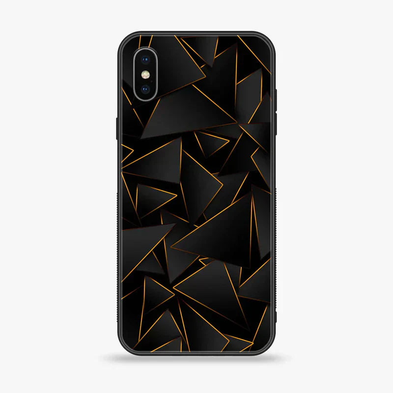 iPhone XS Max - 3D Design 4 - Premium Printed Glass soft Bumper shock Proof Case CS-11966